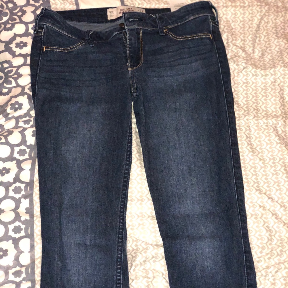 Hollister dark blue jeans